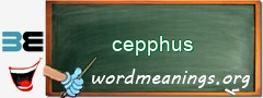 WordMeaning blackboard for cepphus